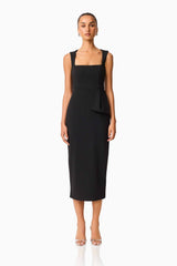 CURAAE Opaline Midi Dress in Black