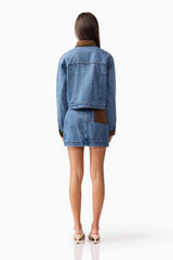 CURAAE Rhea Denim Jacket & Skirt Set