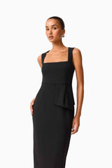 CURAAE Opaline Midi Dress in Black