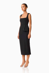 CURAAE Opaline Midi Dress in Black
