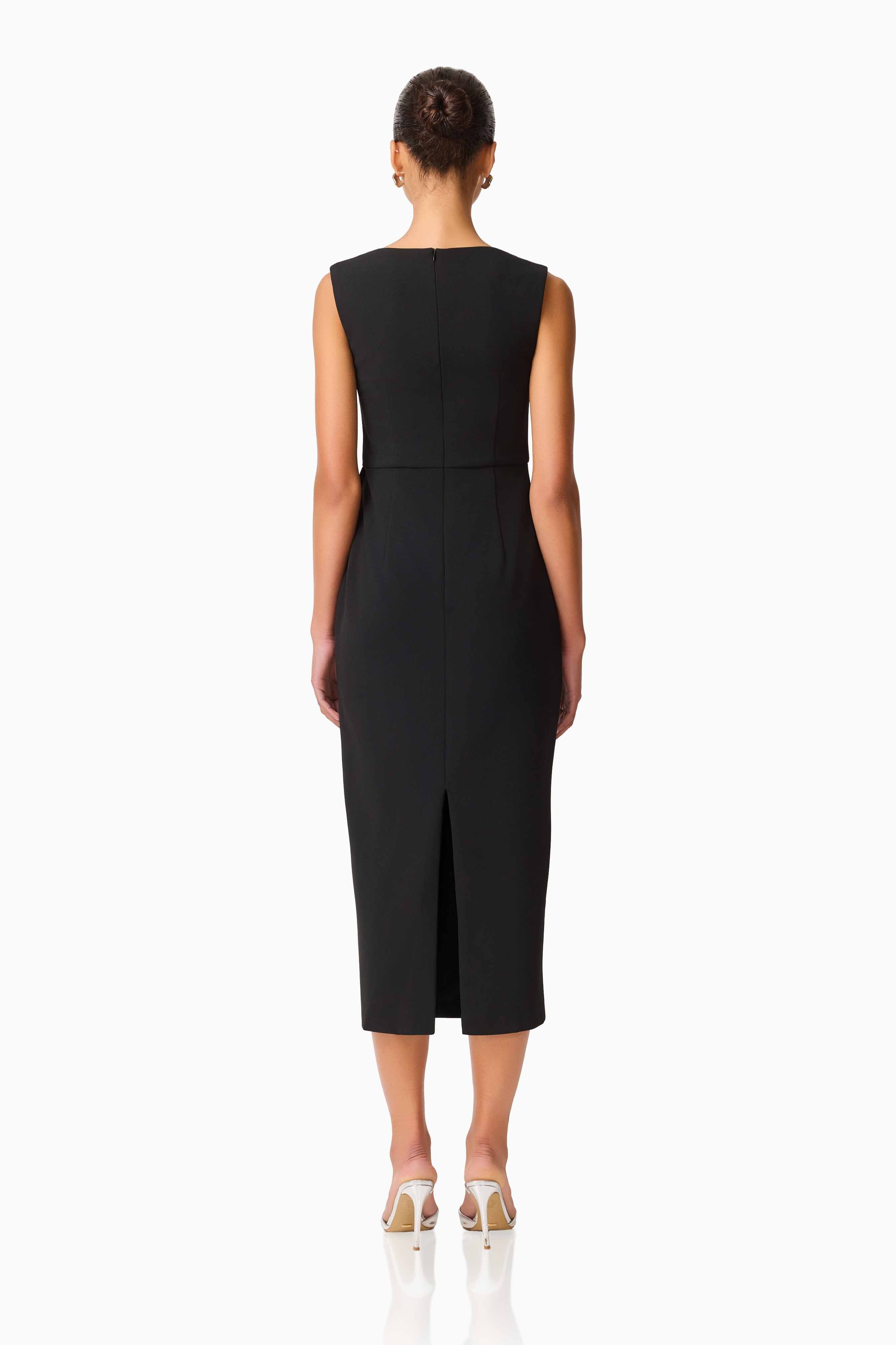 CURAAE Opaline Midi Dress in Black
