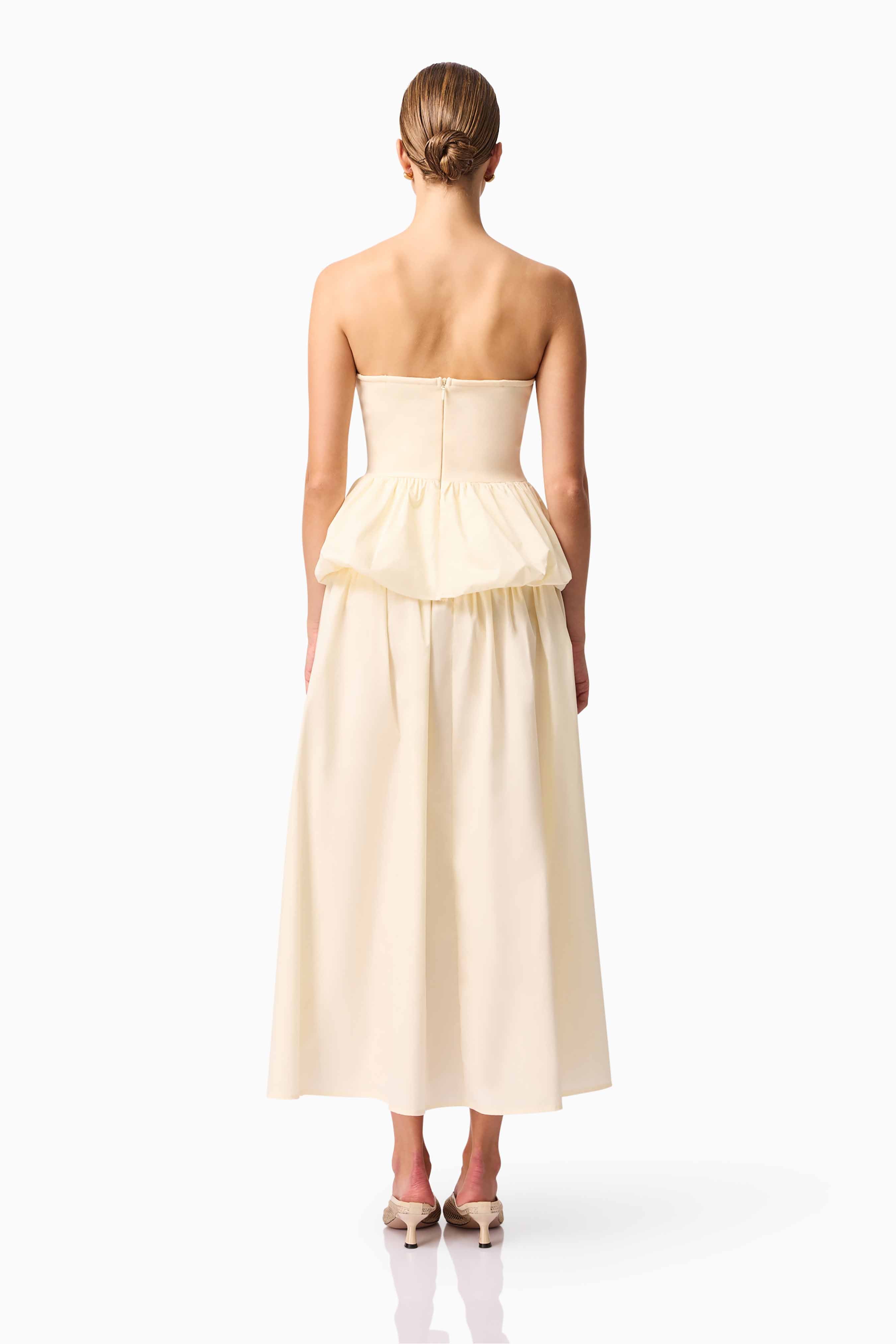 CURAAE Delia Top & Skirt Set in White