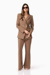 CURAAE Sandy Suit Trouser In Brown