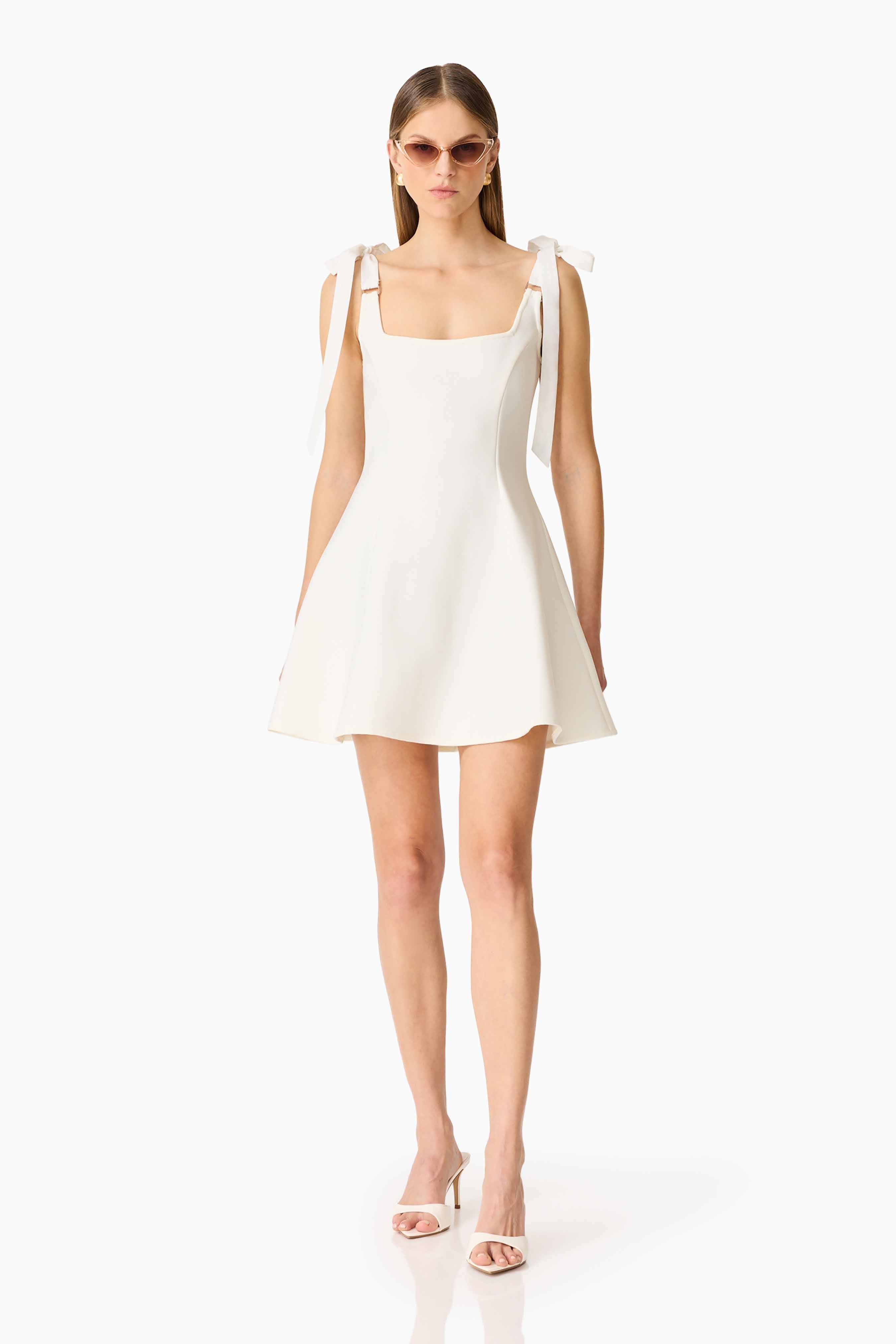 CURAAE Chantel Mini Dress in White