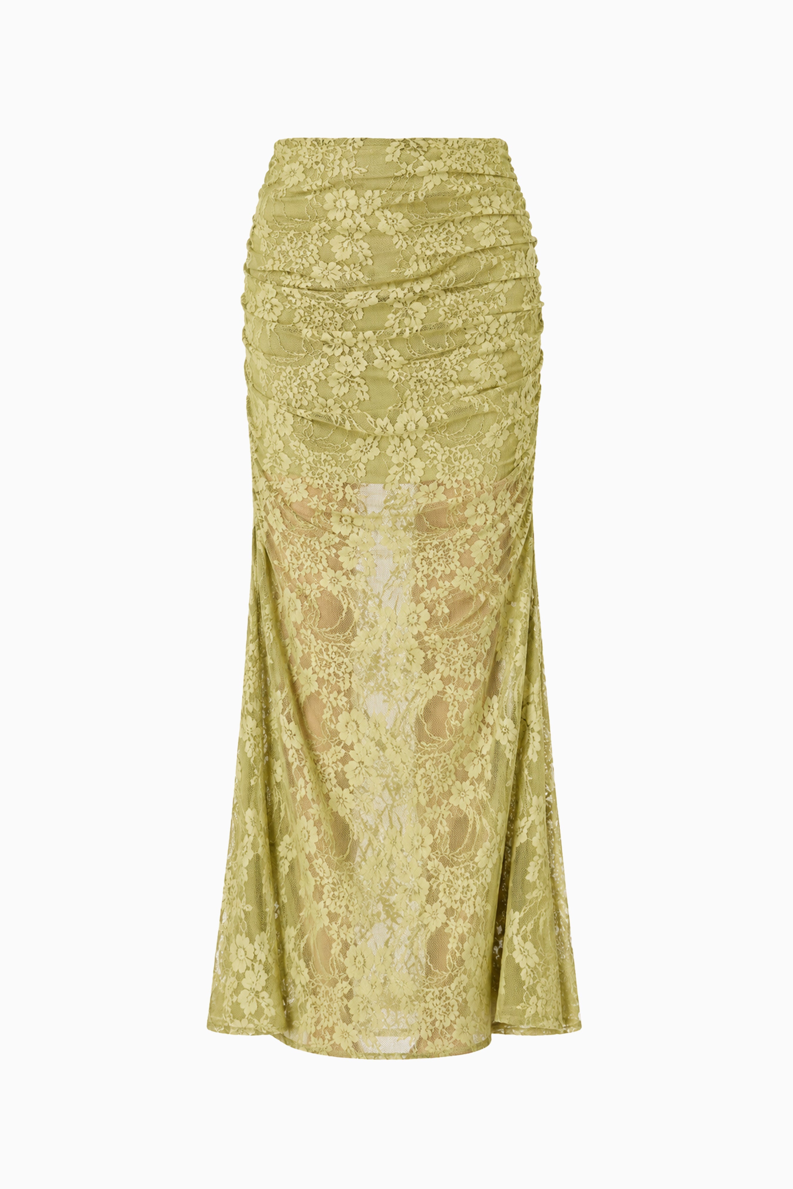 CURAAE Fiorella Skirt in Pistachio Green