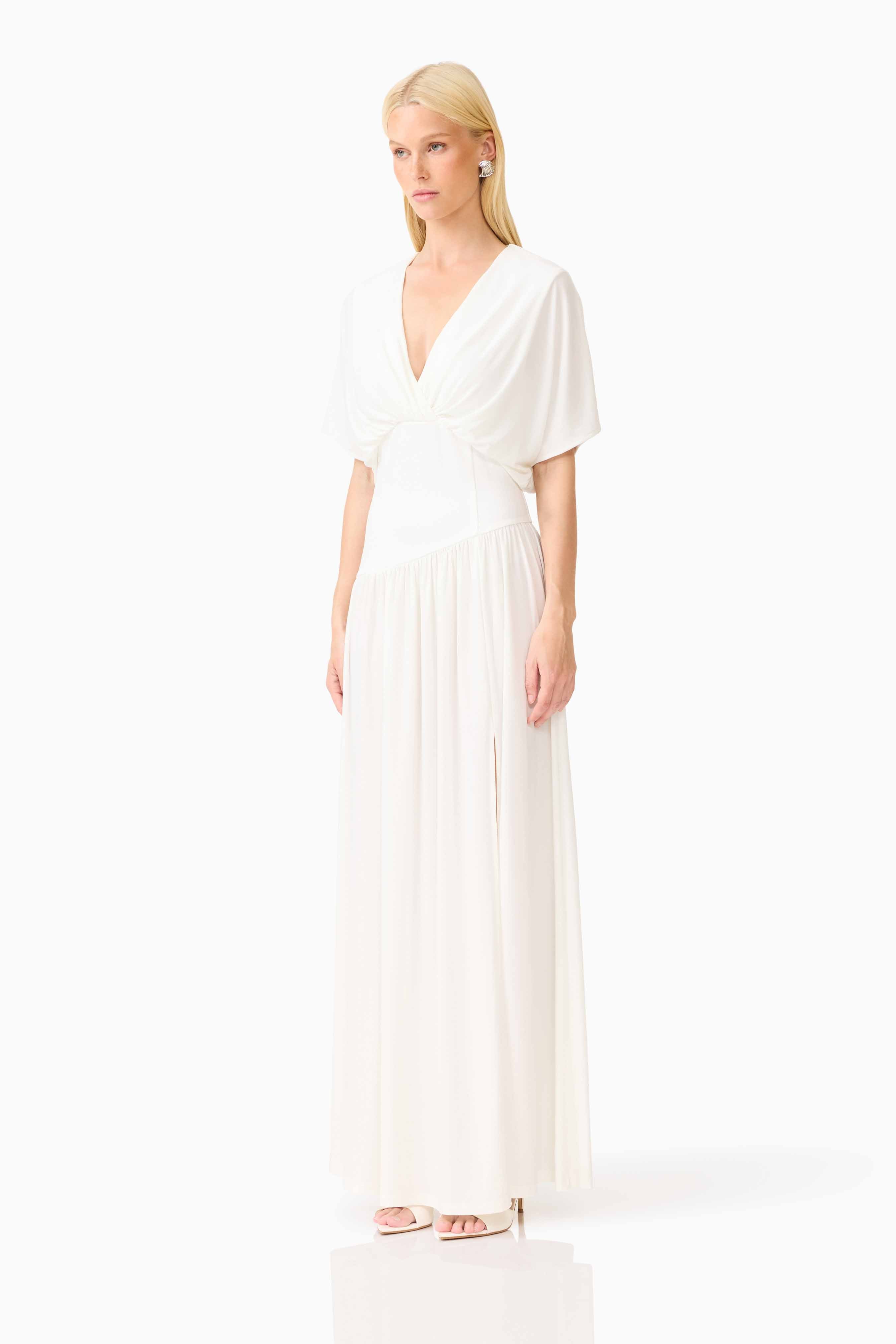 CURAAE Amaris Maxi Dress in White