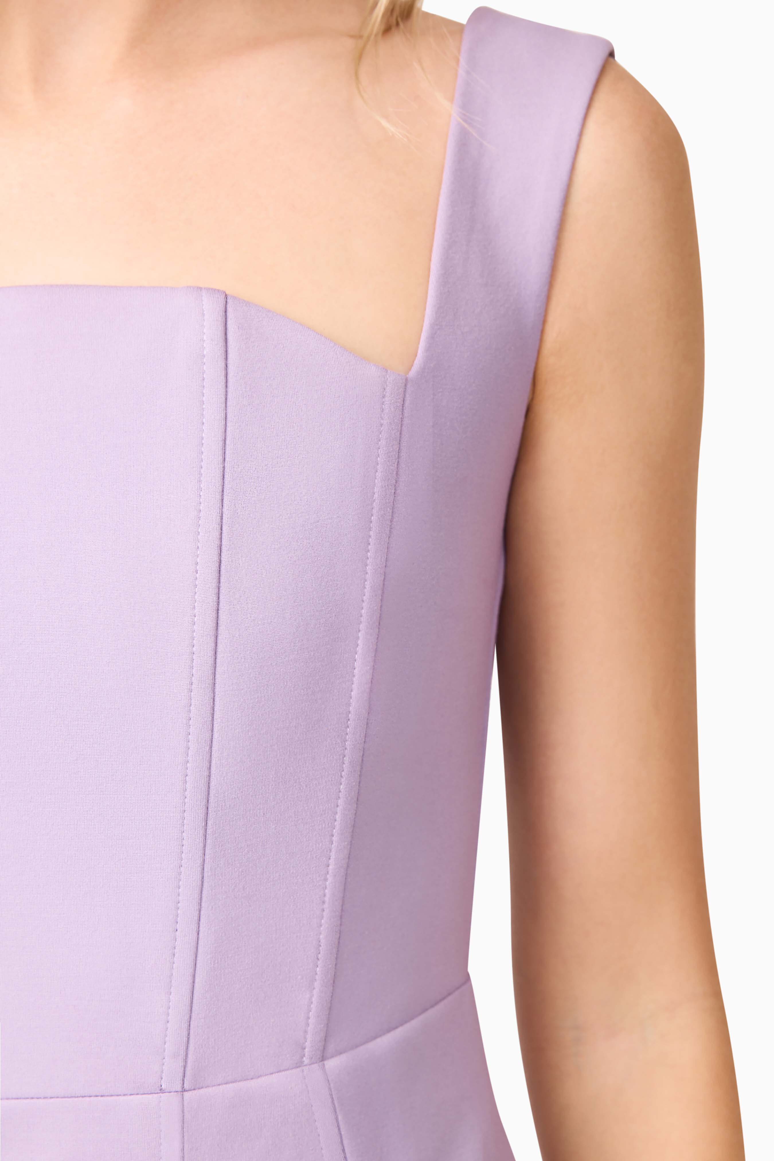 Alina Corset Mini Dress in Purple