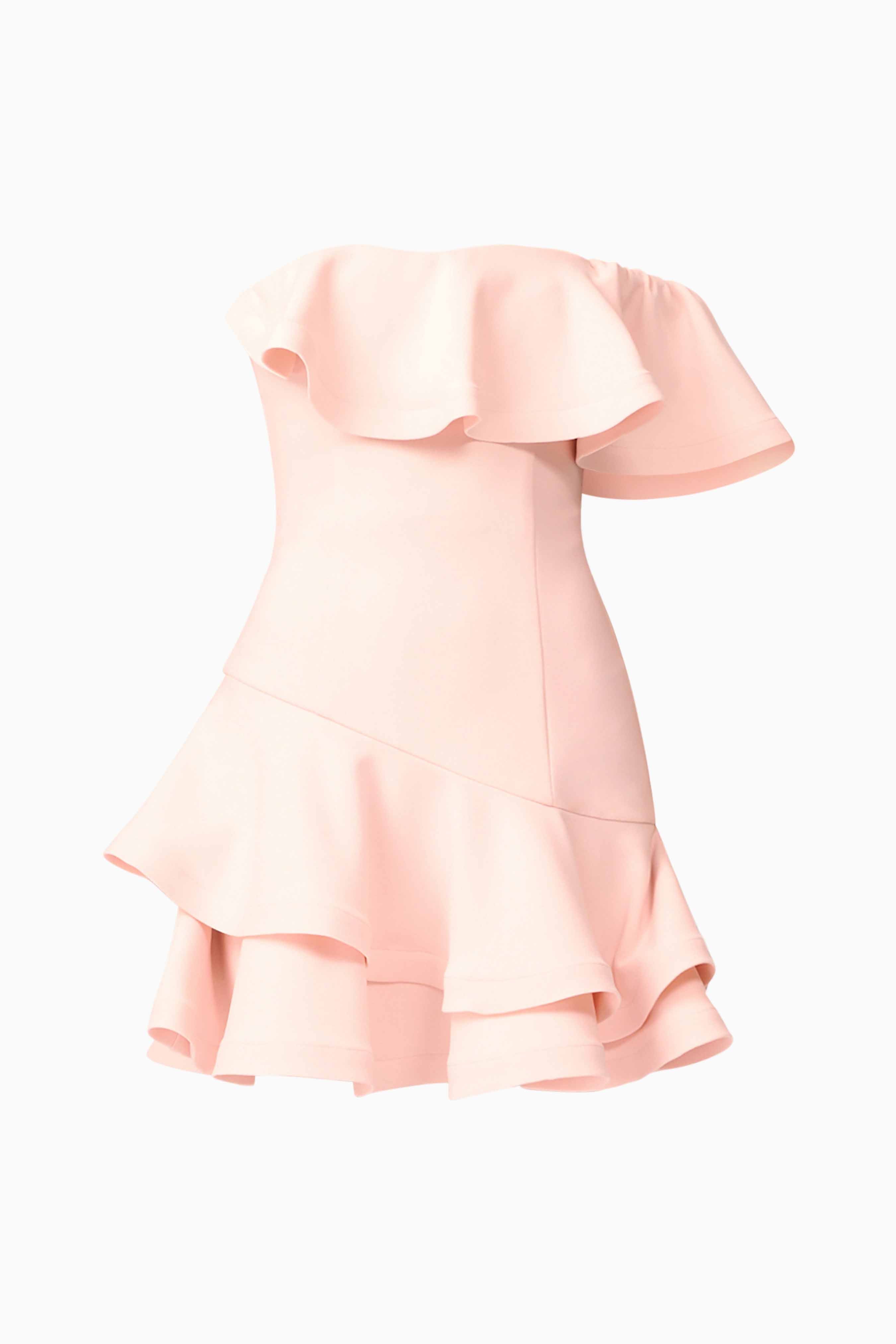 Ava Strapless Mini Dress in Pink