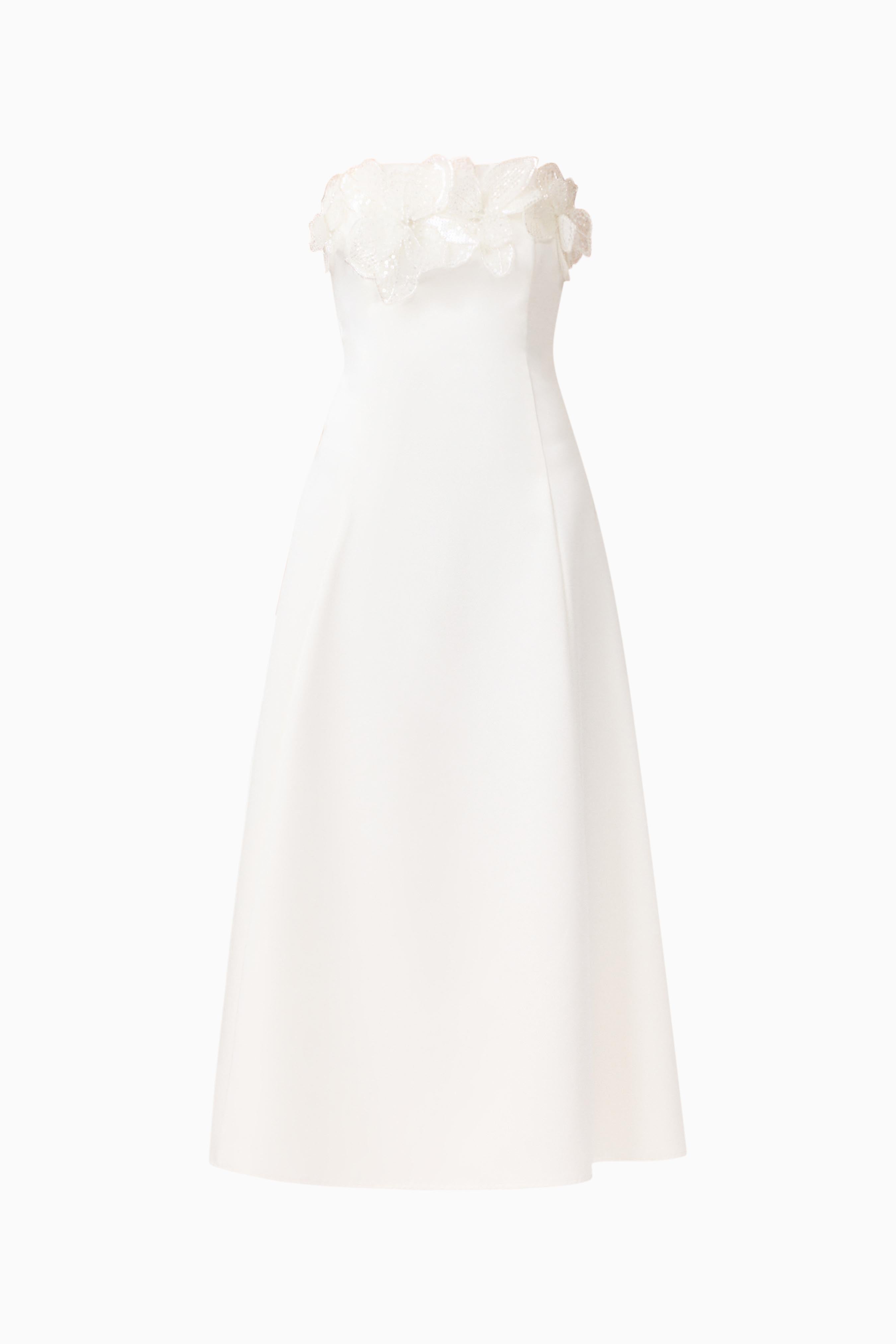 Espera Strapless Gown in White