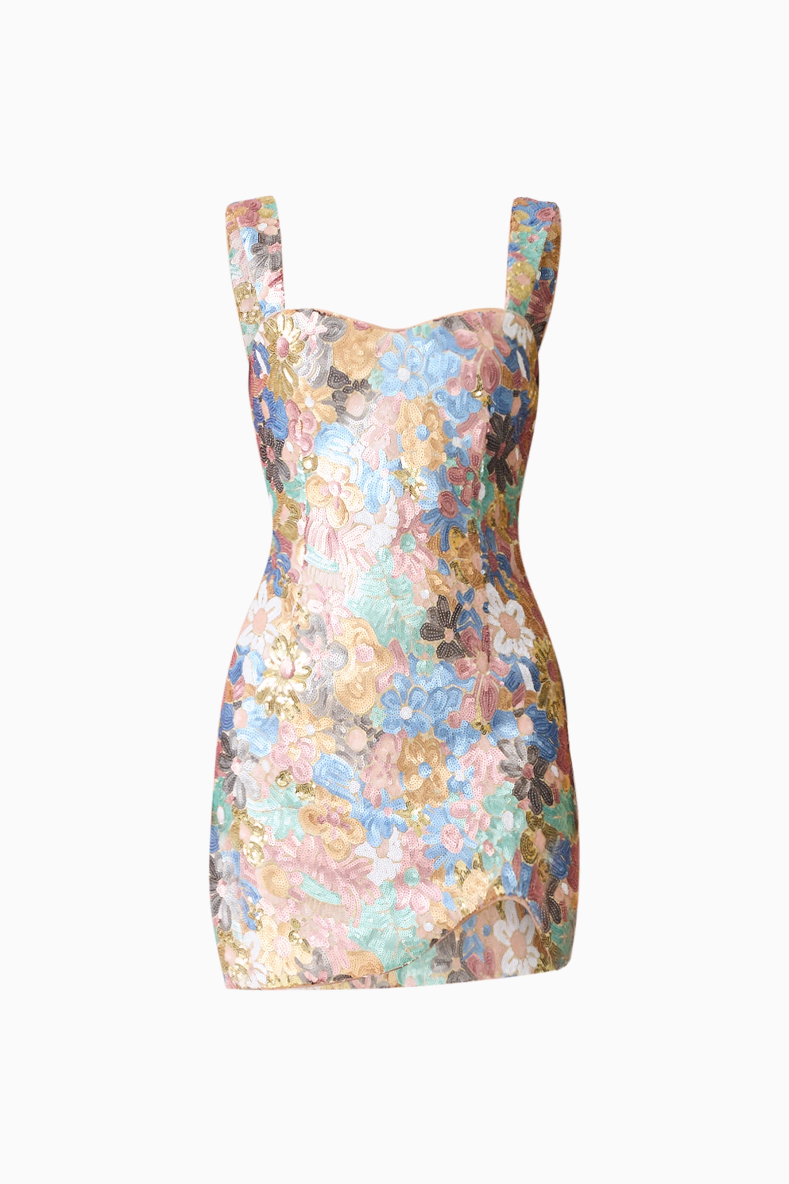 Athea Sequin Mini Dress in Floral