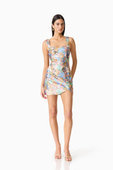 Athea Sequin Mini Dress in Floral
