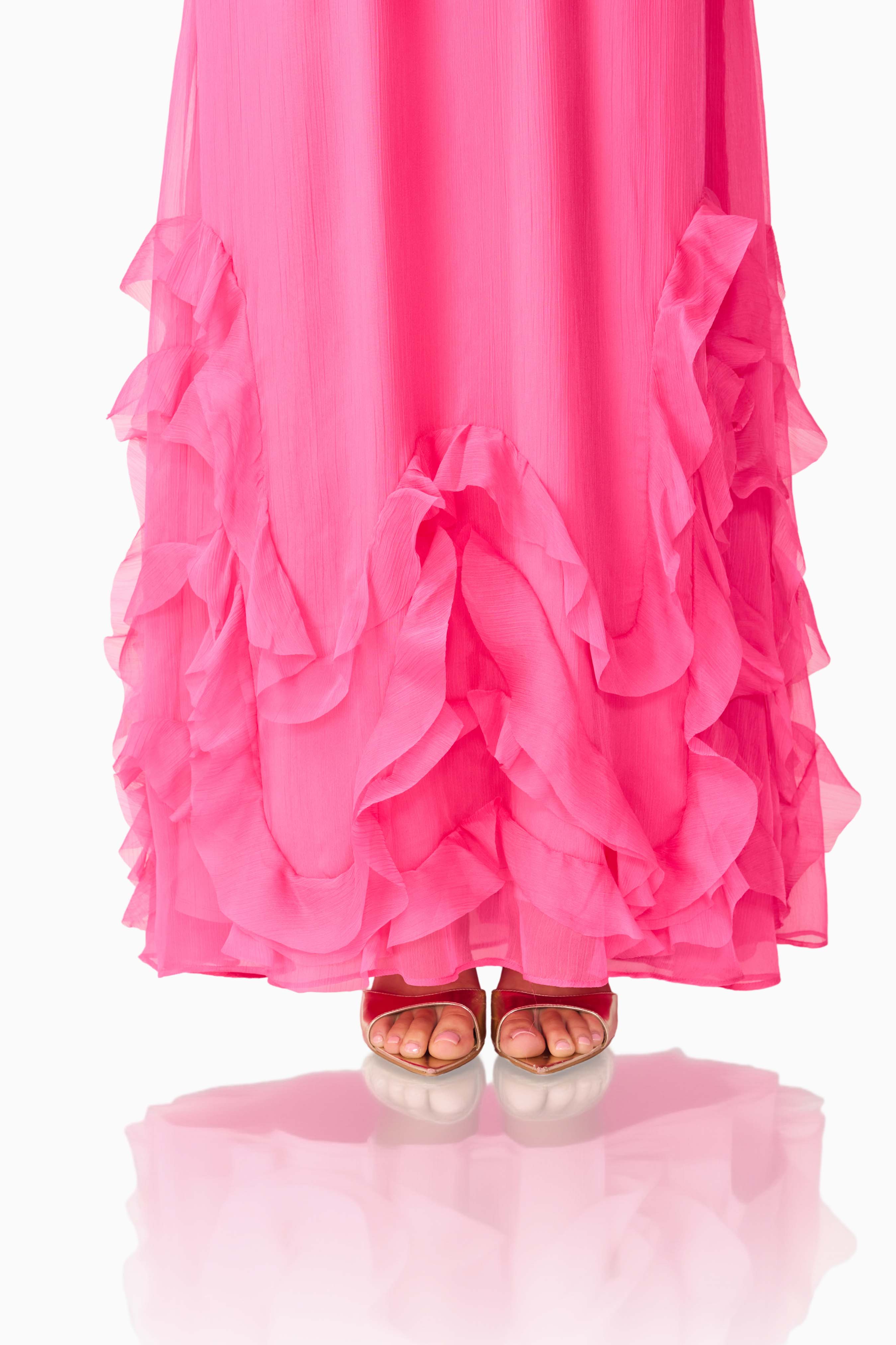 Carla Halter Gown in Pink
