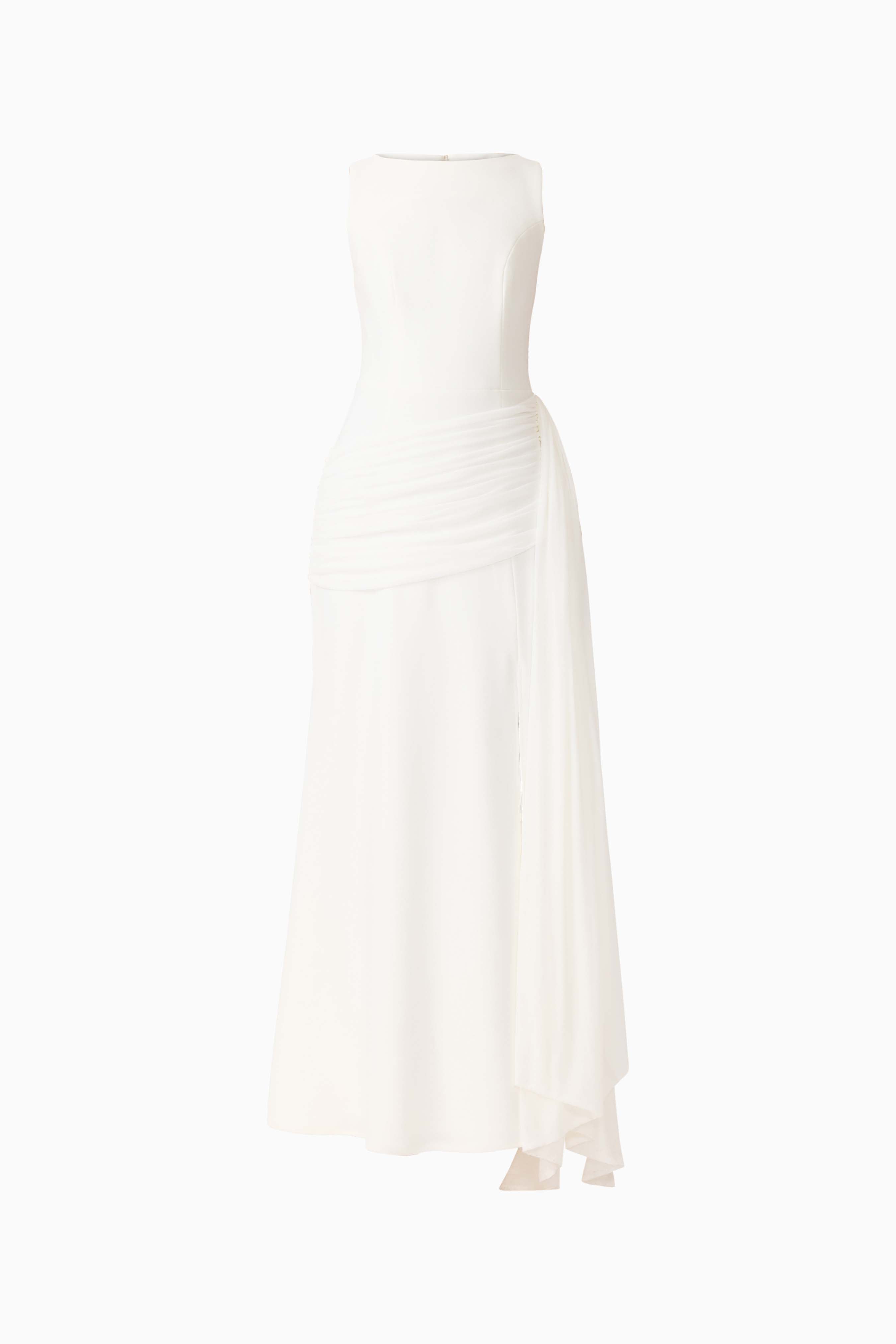 Amelina Sash Gown in White